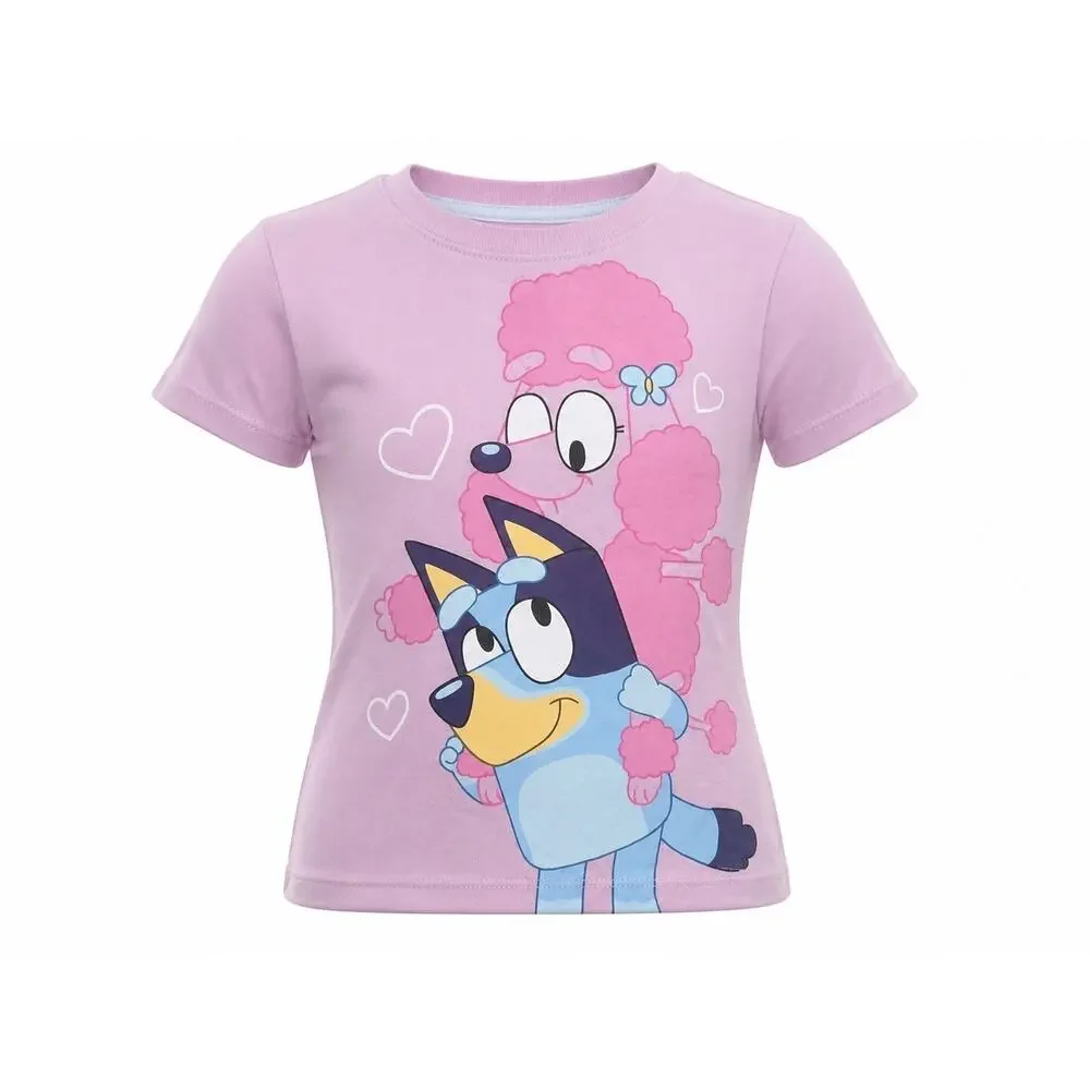 Bluey Toddler Girls 5T Short Sleeve Graphic T-Shirt Pink